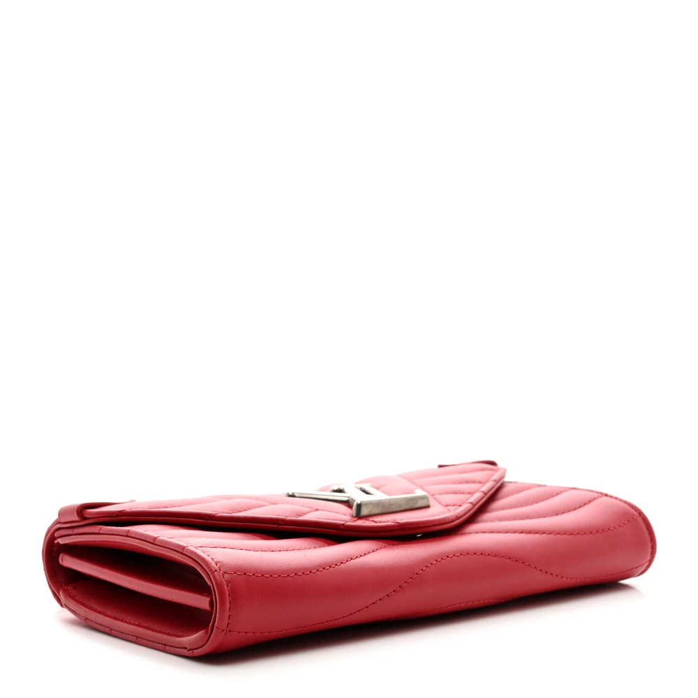 Louis Vuitton Rouge Calfskin Replica Wallet with Silver Hardware - Image 4