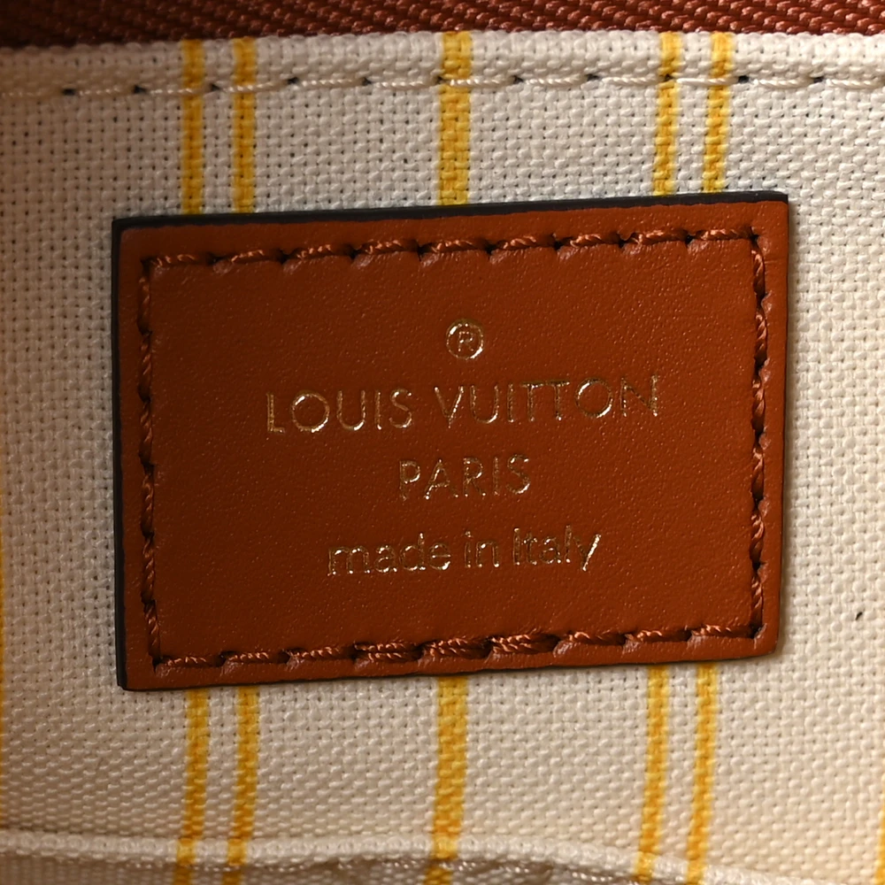 Replica Handbags: Louis Vuitton Tan Raffia OnTheGo MM - Image 4