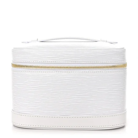 Mirror Quality Louis Vuitton White Epi Leather Nice BB Replica