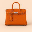 Hermes Birkin Replica Orange Fully Hand Made Of Genuine Epsom Leather