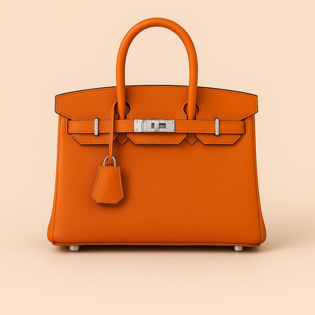 Hermes Birkin Replica Orange Fully Hand Made Of Genuine Epsom Leather