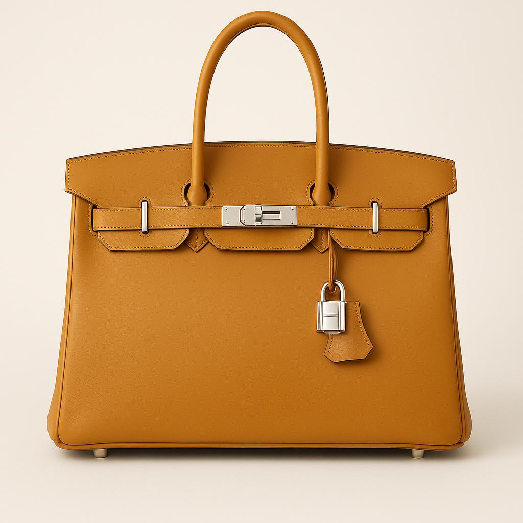 Hermes Birkin Gold High End Clone Hand Made Of Swift Leather