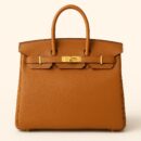 Hermes Birkin Gold Chevre Mysore Leather Full Handmade Top Tier Copy